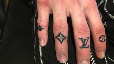 Louis vuitton finger tattoo 